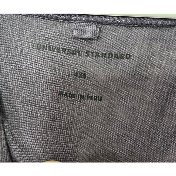 Universal Standard Lightweight Cardigan Women’s Size 0 Navy Pima Cotton V-Neck - Picture 10 of 12